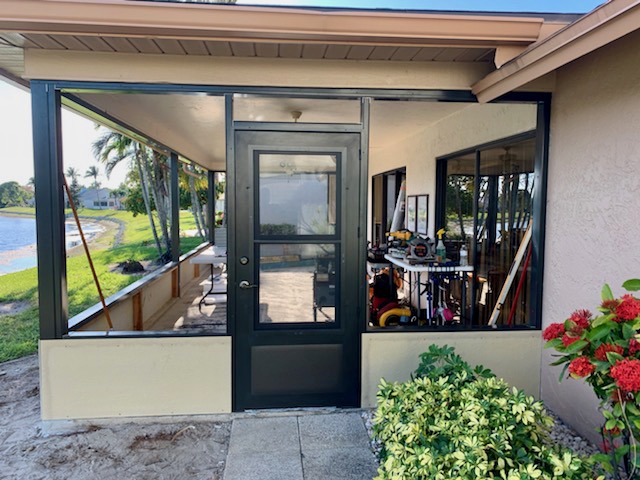 New door to sun room in Iona, FL