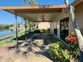 Lanai in Iona, FL w/stripped walls awaiting remodeling