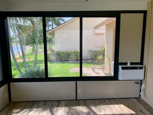 Air conditioner installed in sun room of home on Caravel Cir. 33908