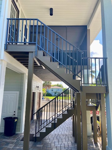 2 story hand rails at home on Estero Blvd. 33931